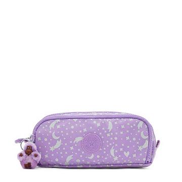 Kipling Gitroy Printed Pencil Case Bags Galaxy Metallic | CA 2129QM